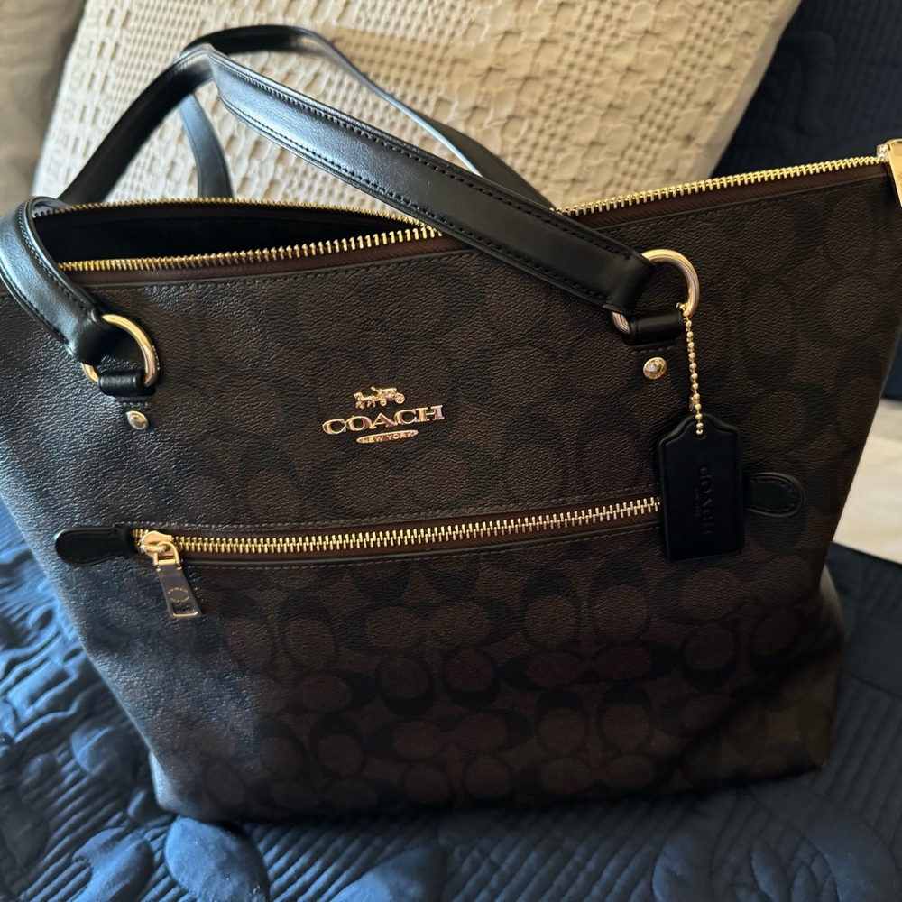 Coach signature canvas bag